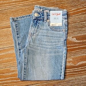 NWT- Cat & Jack girls jeans size 7 - wide leg